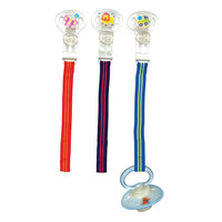 Клипса для пустышки на липучке, Nuby, в ассорт.