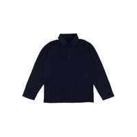 Футболка-поло с длинным рукавом для мальчика Белый снег