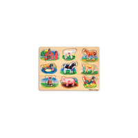 Рамка-вкладыш со звуком "Ферма", Melissa &amp; Doug