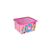 Ящик для игрушек "Фиксики", 30 л, розовый Полимербыт