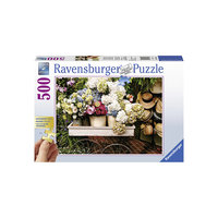 Пазл "Цветы и шляпы", 500 деталей, Ravensburger