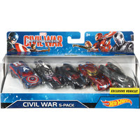 Машинки "Марвел. Первый мститель", Hot Wheels Mattel