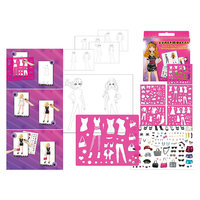 Альбом для творчества "Супермодель" с трафаретами и наклейками, TUKZAR