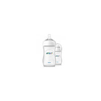 Бутылочки для кормления Natural, 260 мл, медленный поток, 2 шт., AVENT