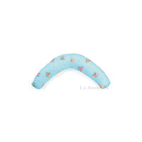 Подушка для беременных "Аура" 190х37 Сладкий сон c холлофайбером, La Armada, голубой