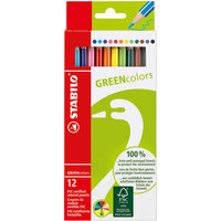 STABILO GREEN colors Набор цветных карандашей, 12 шт.