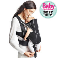 Baby Bjorn Miracle Рюкзак-переноска, черный с серебряным