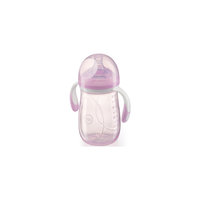 Бутылочка для кормления с антиколиковой соской, 300 мл, Happy Baby, фиолетовый