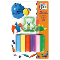 Мягкий пластилин с формочкой, 6 шт. Kribly Boo