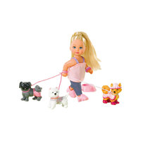 Steffi Love Еви на прогулке с собаками Simba