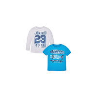Комплект: футболка с длинным рукавом и футболка для мальчика Mayoral