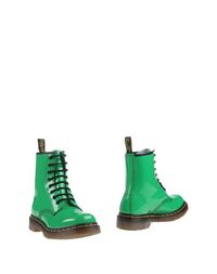 Зеленые Полусапоги и высокие ботинки DR. Martens