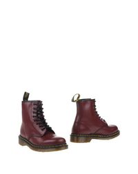 Красные Полусапоги и высокие ботинки DR. Martens