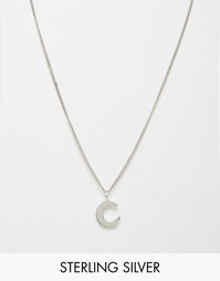 Серебряное ожерелье с месяцем Fashionology - Серебряный
