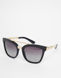 Солнцезащитные очки с металлической отделкой Dolce &amp; Gabbana - Черный