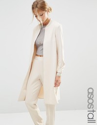 Удлиненная куртка‑пилот ASOS TALL Co-ord - Кремовый