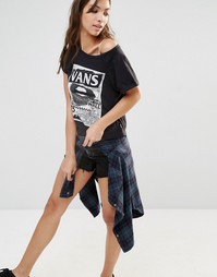 Футболка с принтом Vans - Черный