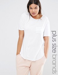 Футболка с карманом Missguided Plus - Белый