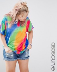 Футболка с принтом ASOS CURVE - Мульти