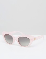 Розовые солнцезащитные очки кошачий глаз Crap Eyewear - Cotton candy