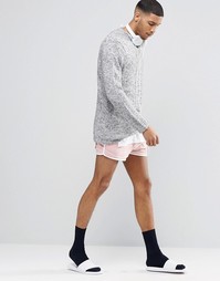 Трикотажные шорты-мини в спортивном стиле casual ASOS - Розовый