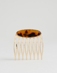 Заколка с животным принтом DesignB London - Золотой