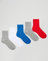 Набор из 5 ярких носков ASOS - Мульти