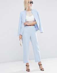 Фактурные зауженные брюки ASOS - Голубой