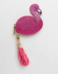 Кошелек для монет с кисточками Skinnydip Flamingo - Розовый