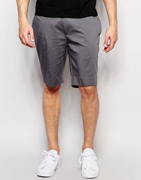 ASOS Skinny Mid Length Smart Shorts In Grey - Серый