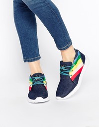 Кроссовки с цветными вставками YRU Beam High - Деним