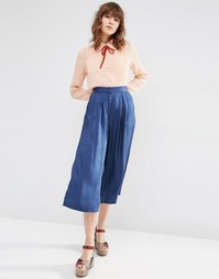 Юбка-брюки ASOS Luxe - Темно-синий