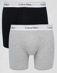 Набор из 2 удлиненных хлопковых боксеров‑брифов Calvin Klein - Мульти