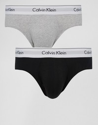 2 пары хлопковых трусов Calvin Klein - Мульти