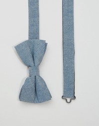 Noose &amp; Monkey Bow Tie Chambray In Cotton - Синий