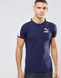 Футболка облегающего кроя Puma - Темно-синий