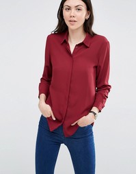 Блузка ASOS - Темно-бордовый