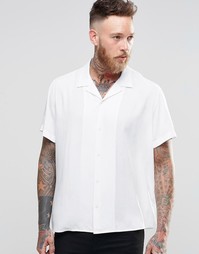 Рубашка классического кроя с лацканами ASOS White - Белый