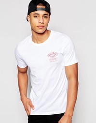 Футболка с принтом логотипа Jack &amp; Jones - Белый