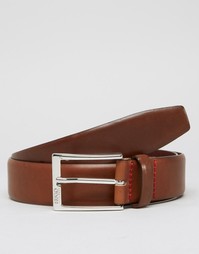 Кожаный ремень Hugo Boss Gerron - Рыжий