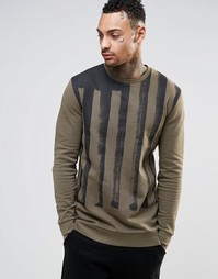 Длинный свитшот с флагом ASOS - Battleship