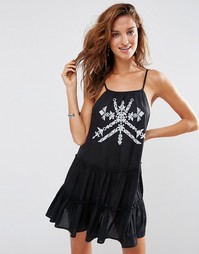 Свободное пляжное платье с вышивкой ASOS