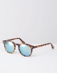 Круглые солнцезащитные очки в черепаховой оправе Abercrombie &amp; Fitch