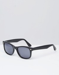 Солнцезащитные очки в черной квадратной оправе Abercrombie &amp; Fitch