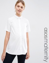 Рубашка с короткими рукавами для беременных ASOS Maternity - Белый