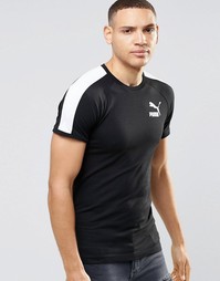 Футболка облегающего кроя Puma - Черный