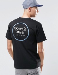 Футболка с логотипом сзади Brixton - Черный