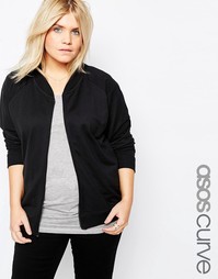 Куртка-пилот ASOS CURVE - Черный