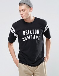 Университетская футболка с логотипом Brixton - Черный