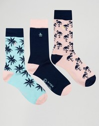 Набор из 3 пар носков с принтом фламинго Original Penguin